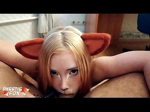 ❤️ Kitsune фурӯ дик ва кончаҳои дар даҳони вай ☑ Синси босифат дар мо ️❤